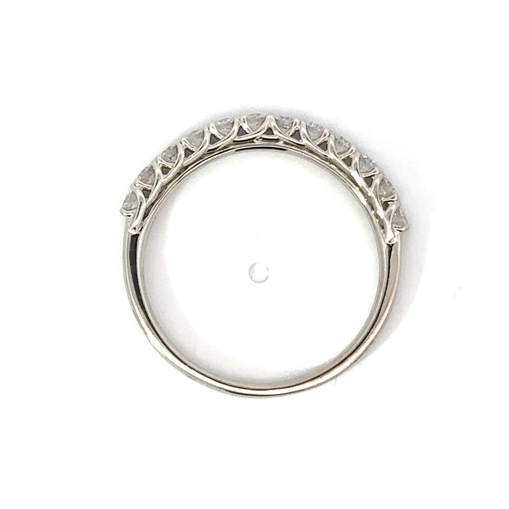 Simon G. Shared Prong Wedding Ring in 18K White Gold