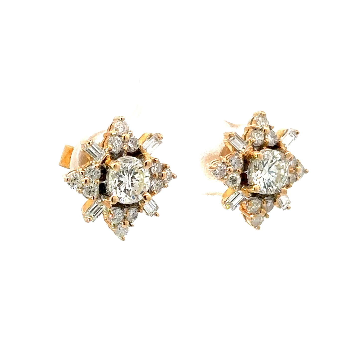 STAR DIAMOND STUD EARRINGS (2.02 ct. tw.) in 18K Yellow Gold
