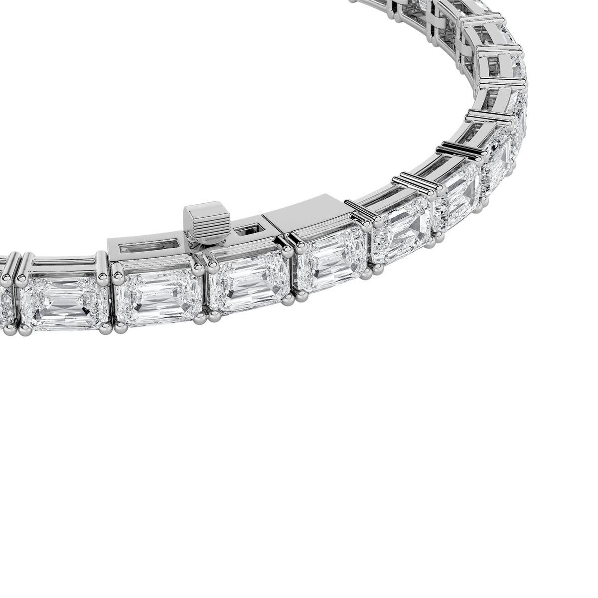 15CTW Radiant Lab-Grown Diamond Bracelet 30 Stones