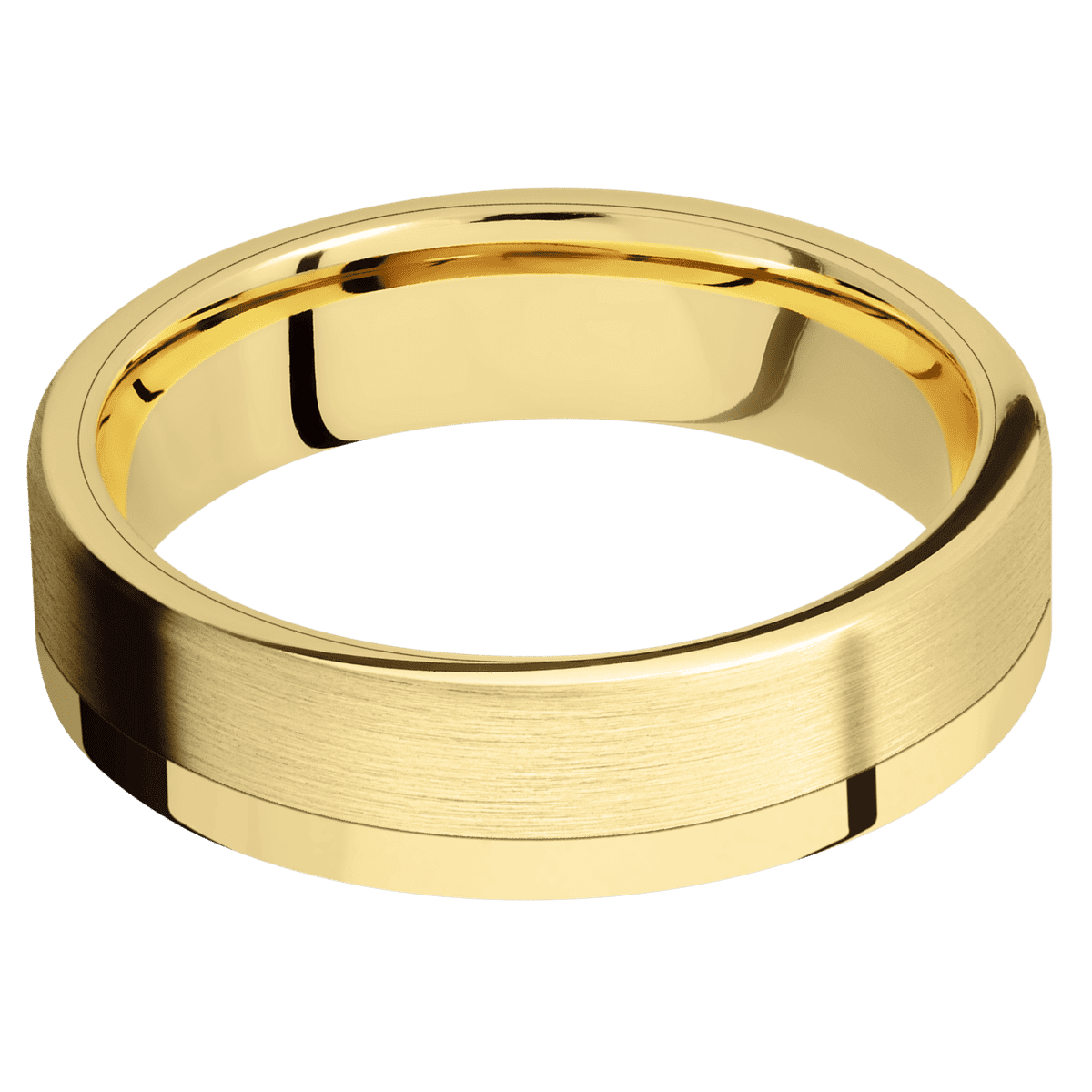 18K Yellow Gold + Polish Finish