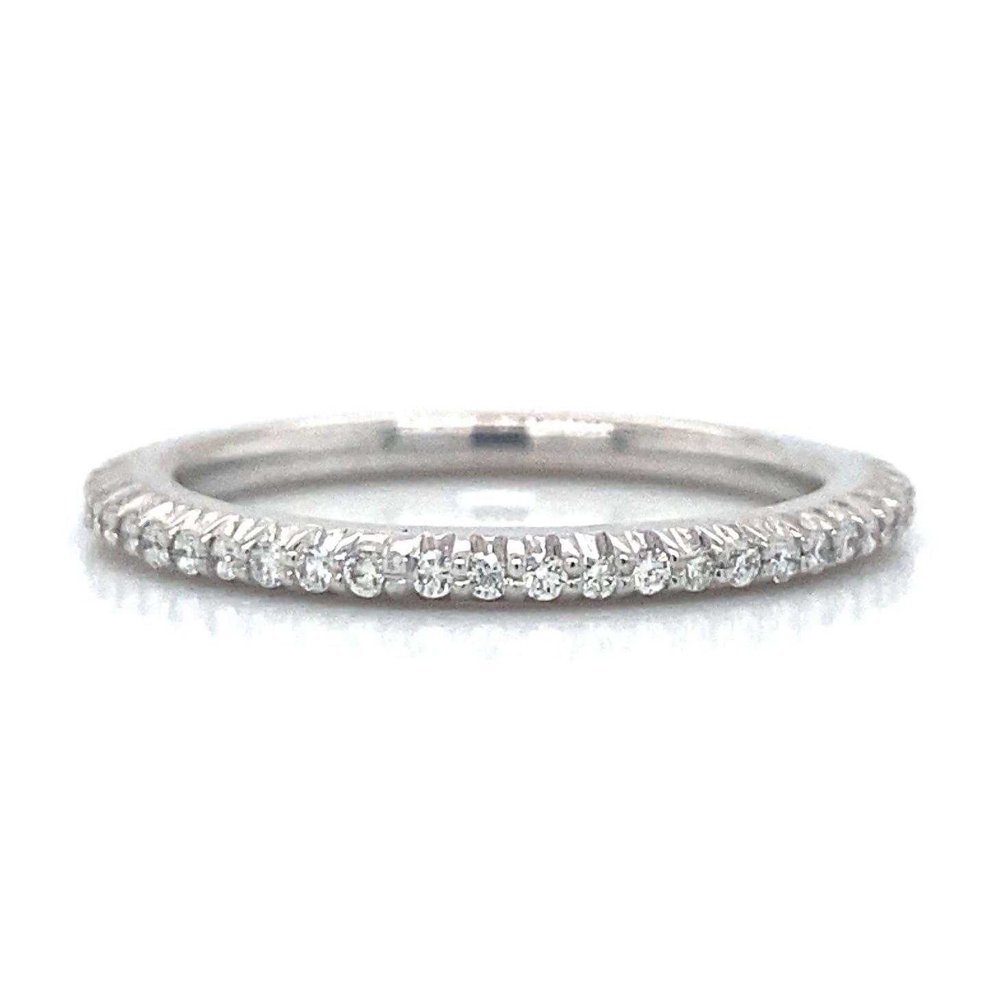 Ritani Eternity Pave Wedding Band in 18K White Gold