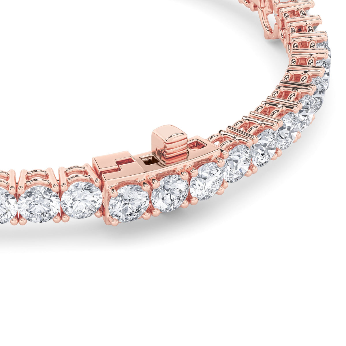10CTW Pear Lab-Grown Diamond Prong East West Station Bracelet 47 Stones