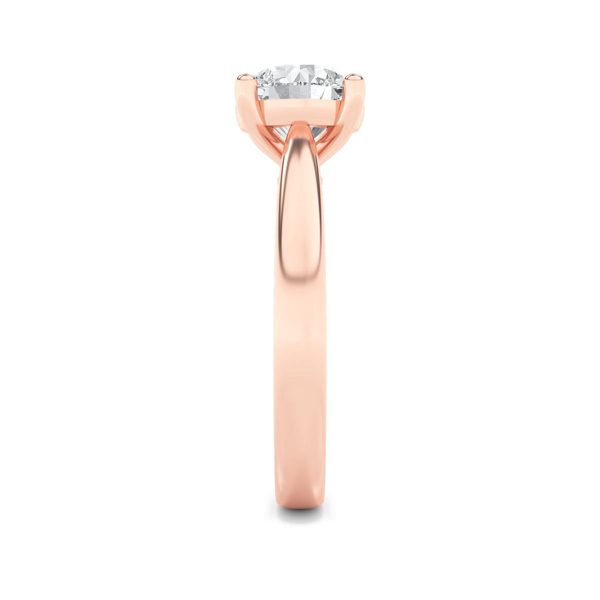 2CTW Round Lab-Grown Diamond Prong Classic Shank Solitaire Engagement Ring 1 Stone