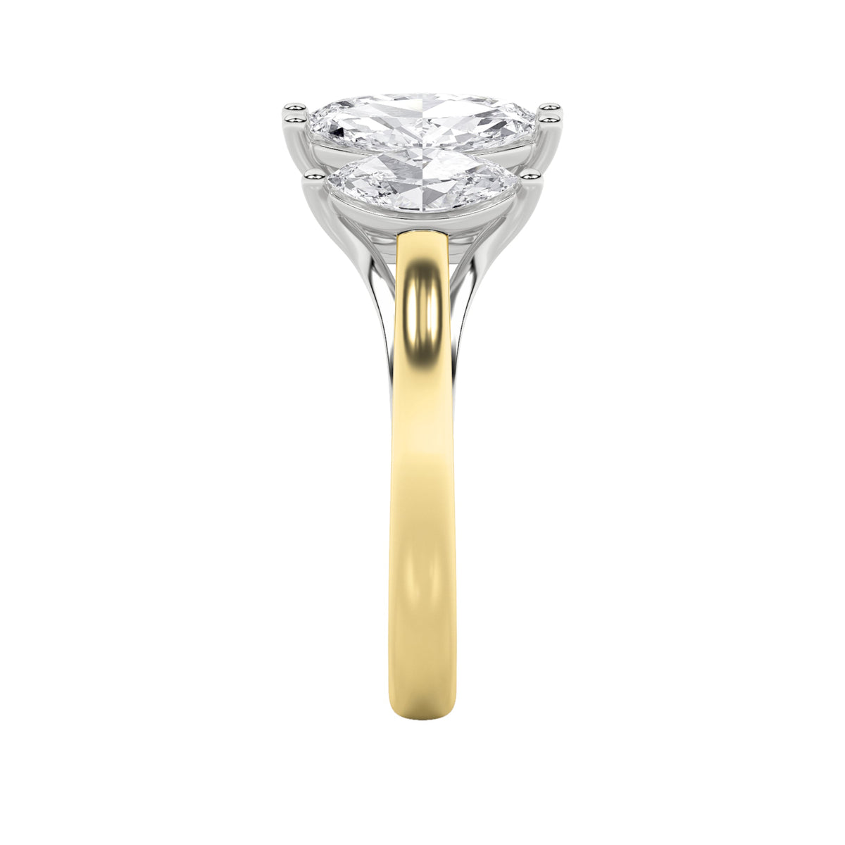 2.5CTW Marquise Lab-Grown Diamond Prong Five Stone Ring 5 Stones