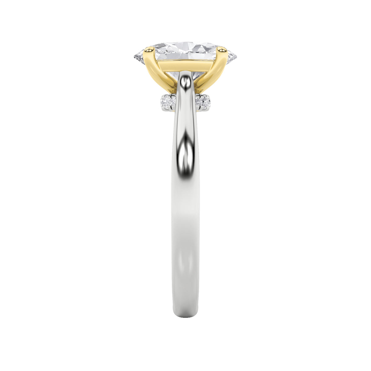 2CTW Oval Lab-Grown Diamond Prong Solitaire Engagement Ring 11 Stones 1.93ct Center