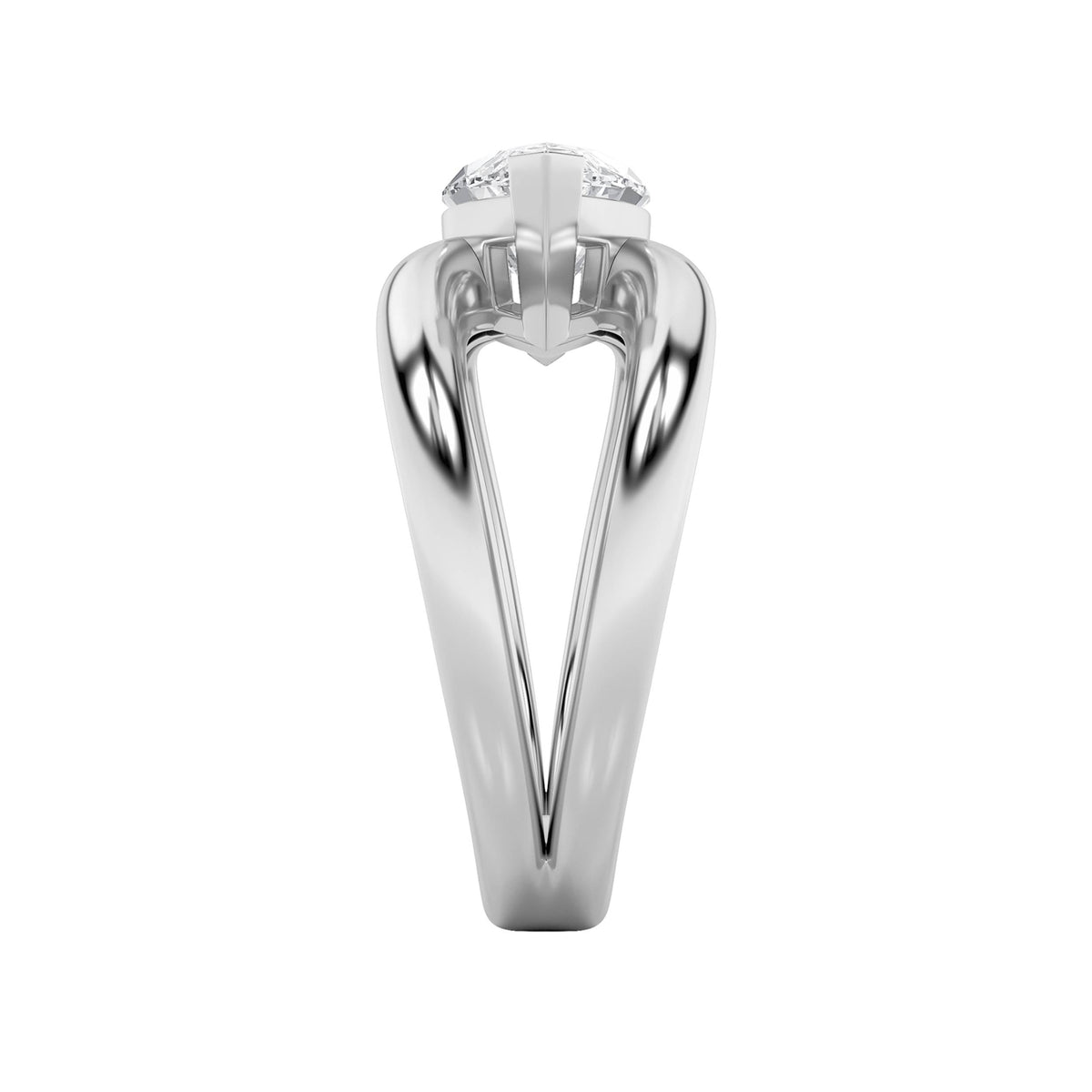 2CTW Marquise Lab-Grown Diamond V Prong East West Solitaire Ring 1 Stone