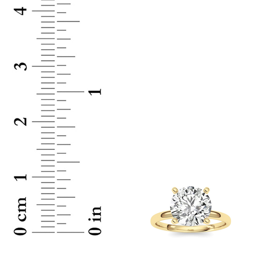 2CTW Round Lab-Grown Diamond Classic Solitaire Ring 1 Stone