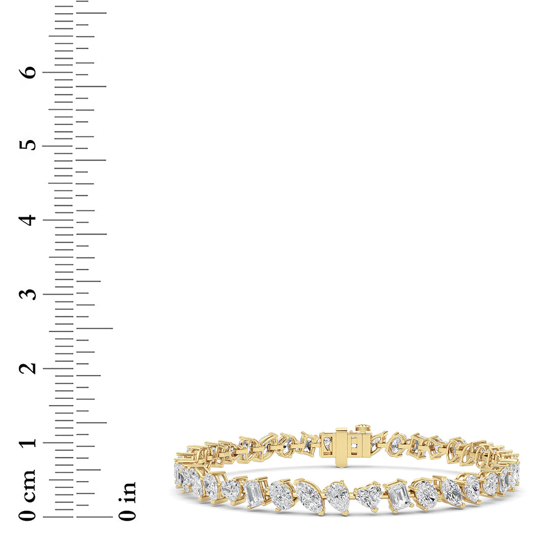 8CTW Mix Lab-Grown Diamond Prong Bracelet 40 Stones