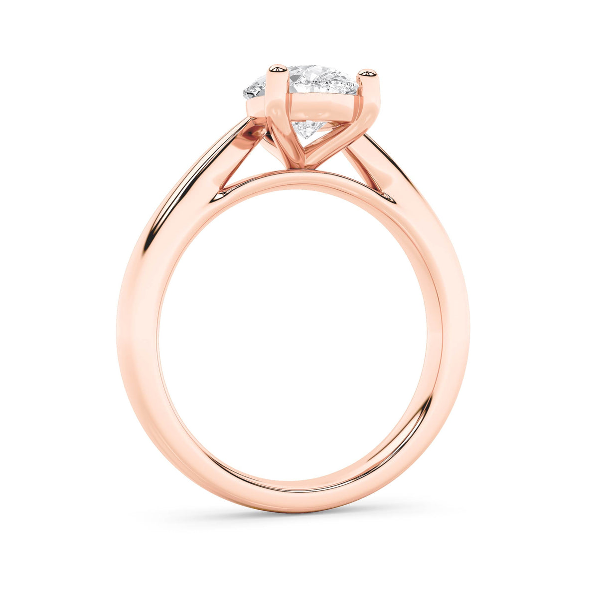 2CTW Pear Lab-Grown Diamond Prong Classic Shank Solitaire Engagement Ring 1 Stone