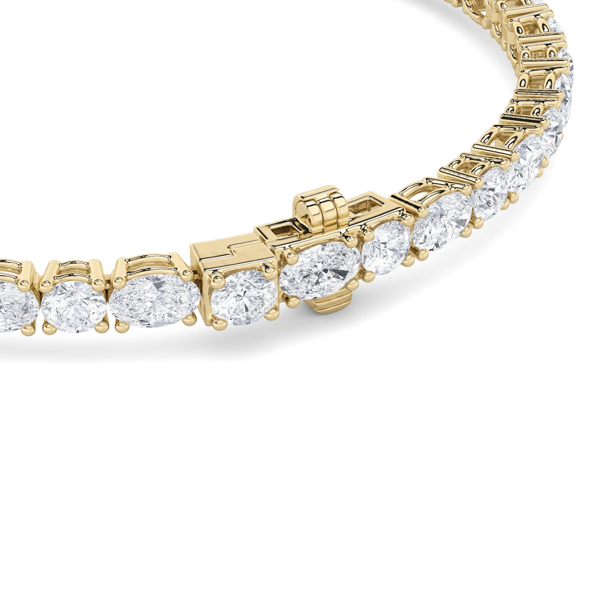6.75CTW Oval Lab-Grown Diamond Prong Bracelet 42 Stones