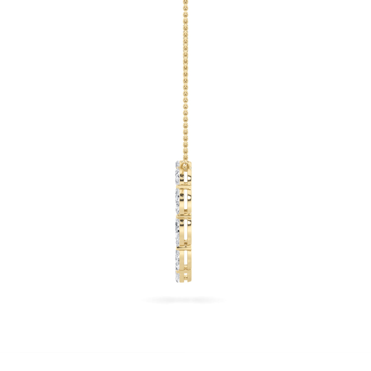 2CTW Marquise Lab-Grown Diamond Prong Circle Necklace 11 Stones