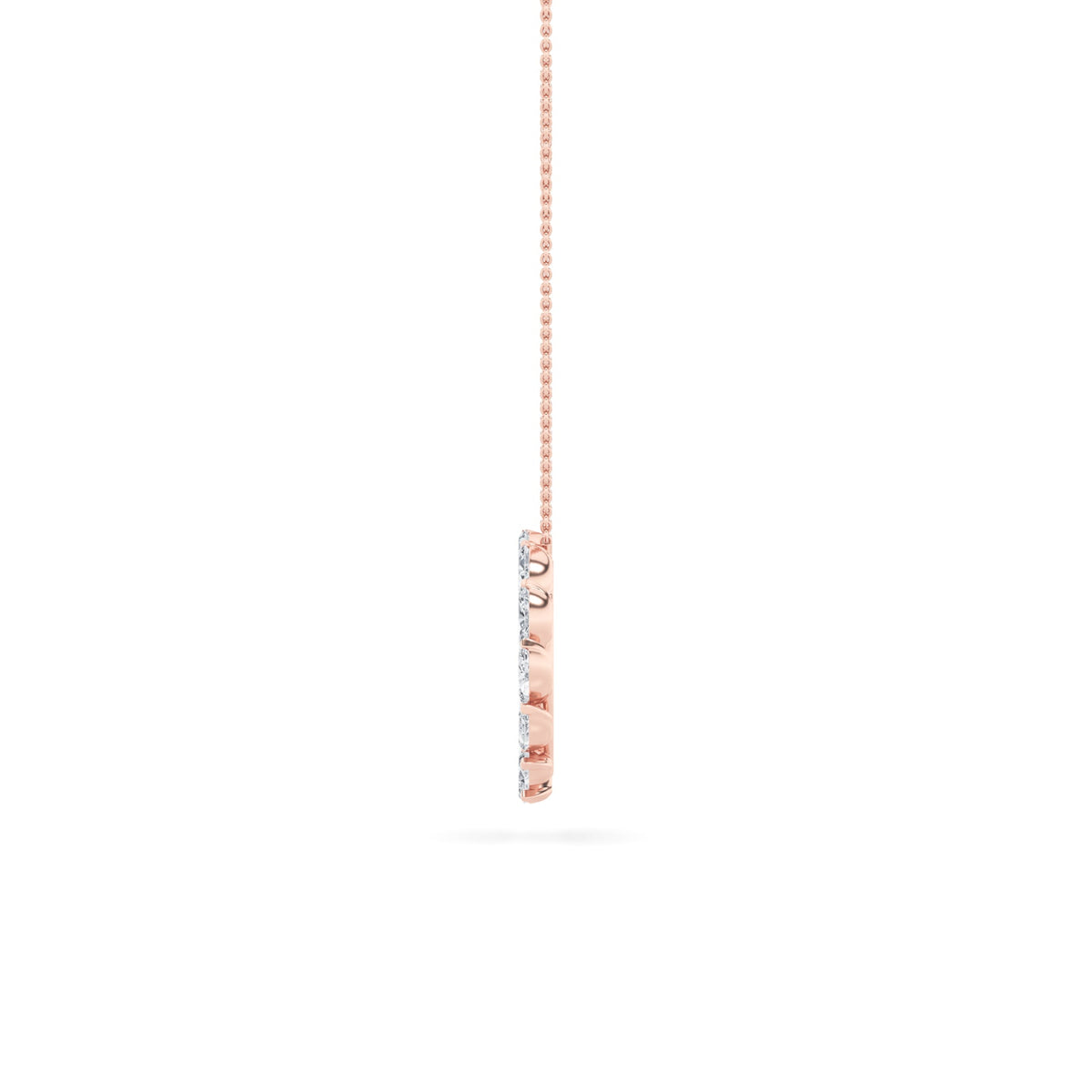 2CTW Marquise Lab-Grown Diamond Prong Circle Necklace 13 Stones