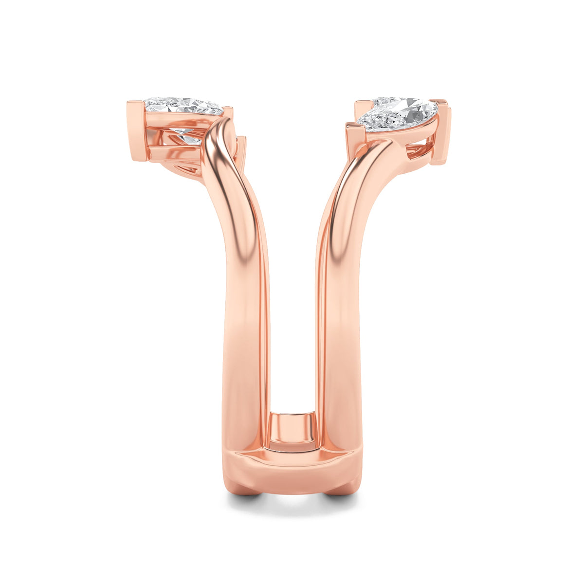 1CTW Marquise Lab-Grown Diamond Insert Jacket Ring 4 Stones