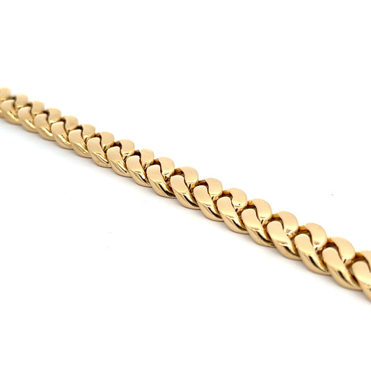 Curb Link Chain Bracelet in 18K Yellow Gold