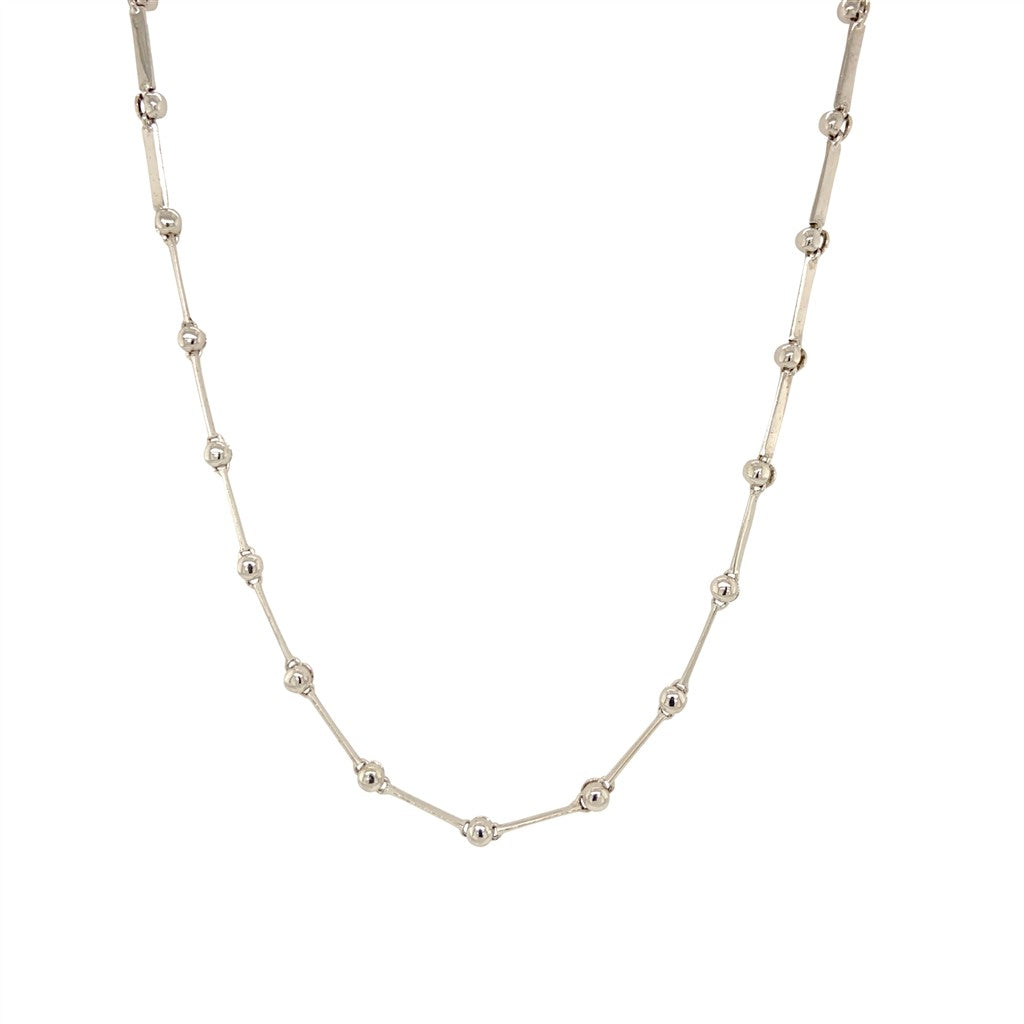 BEAD SET CHAIN IN 18K GOLD