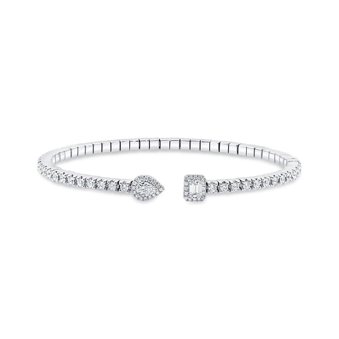 Uneek Bangle 18K White Gold BR9044