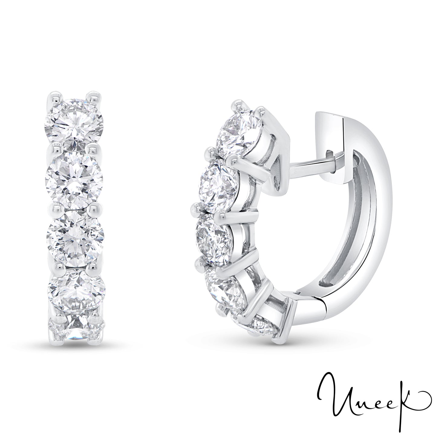 Uneek Earring 14K White Gold ER005U-2CT