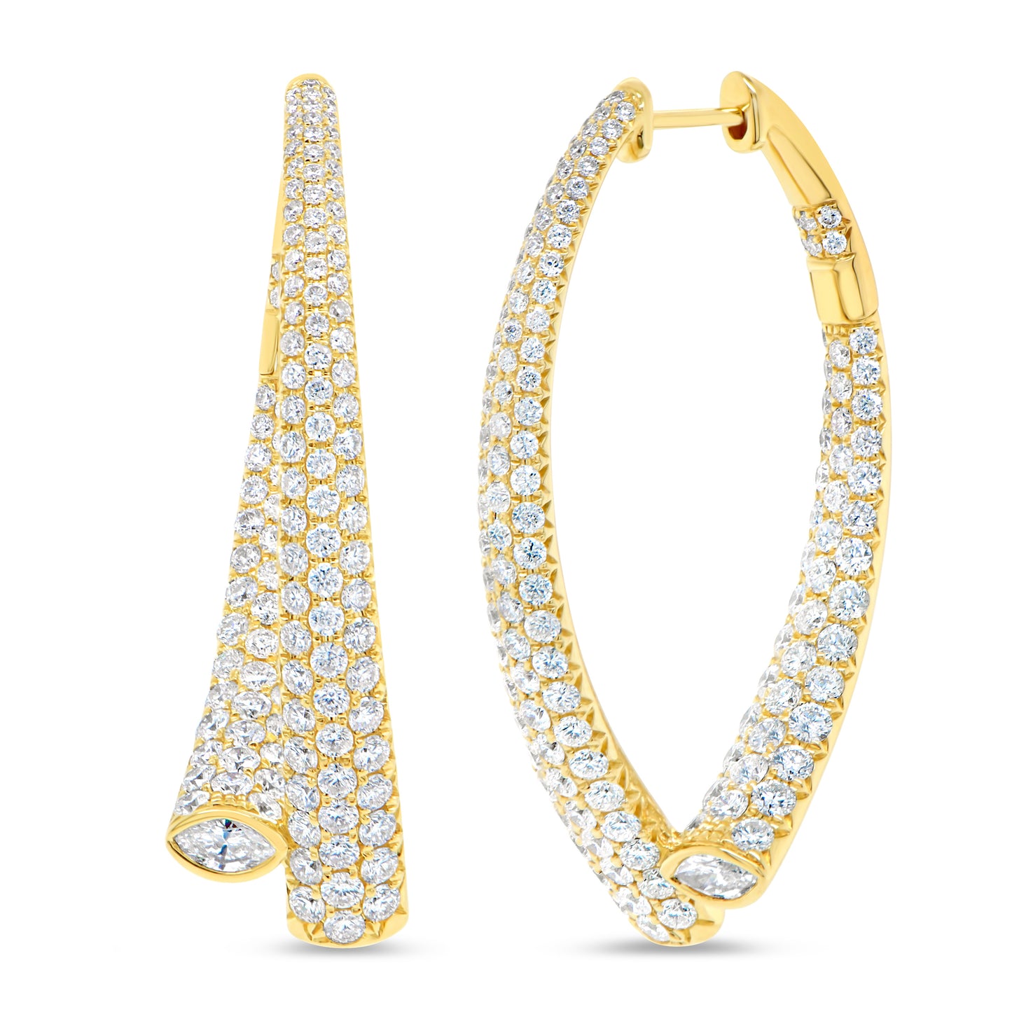 Uneek Earring 18K White & Yellow Gold ER2906