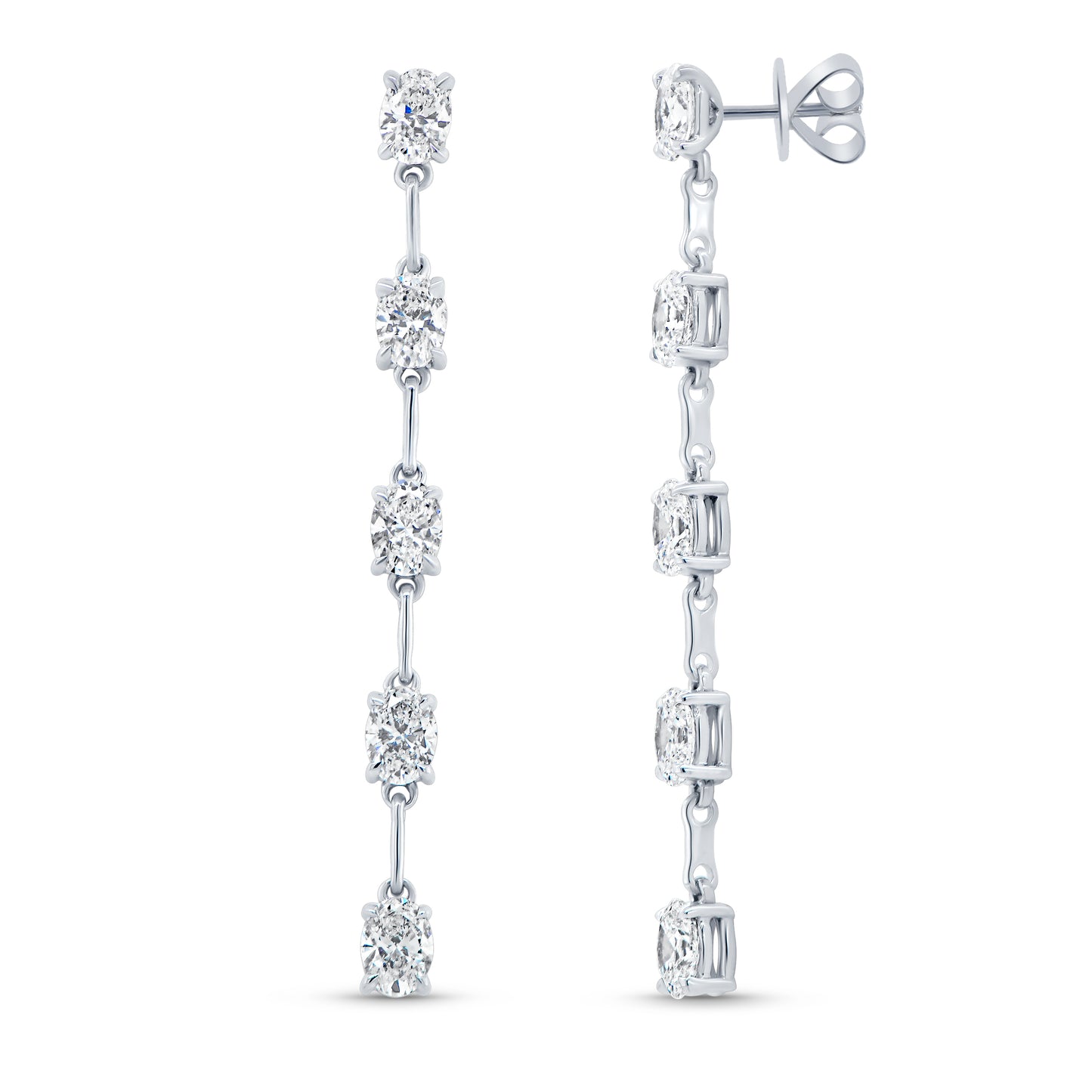 Uneek Earring 18K White Gold Oval ER3017U