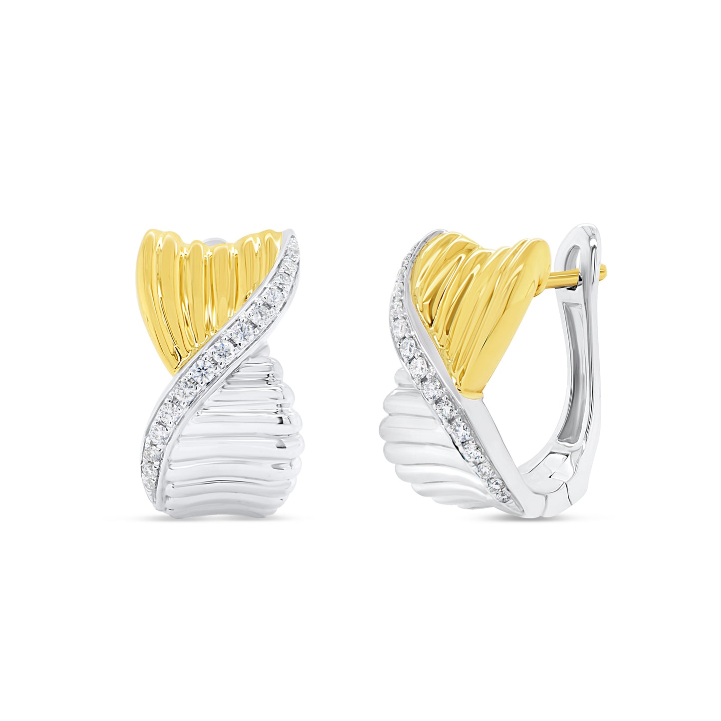 Uneek Earring 18K White & Yellow Gold ER4236
