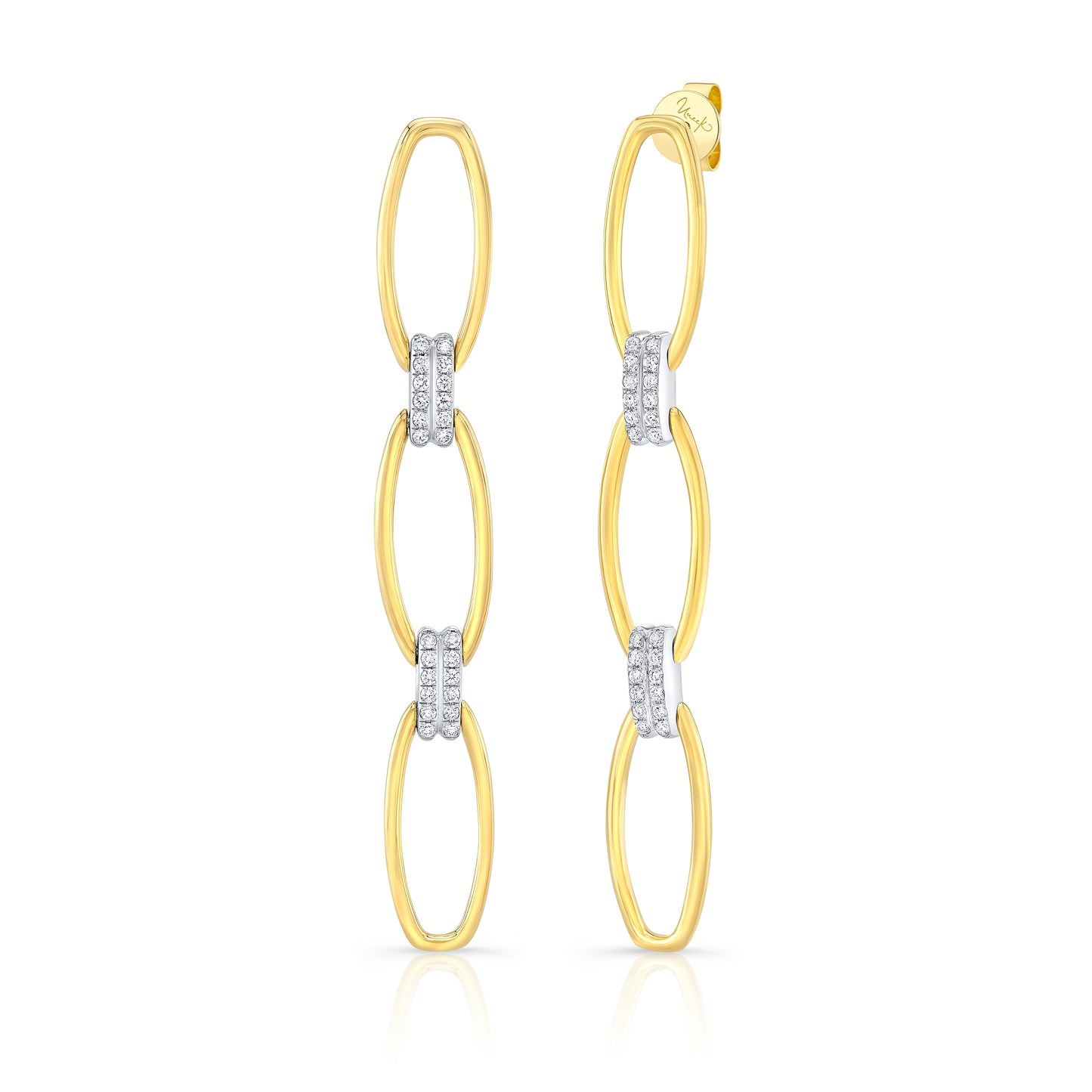 Uneek Earring 14K White & Yellow Gold ER4322DC