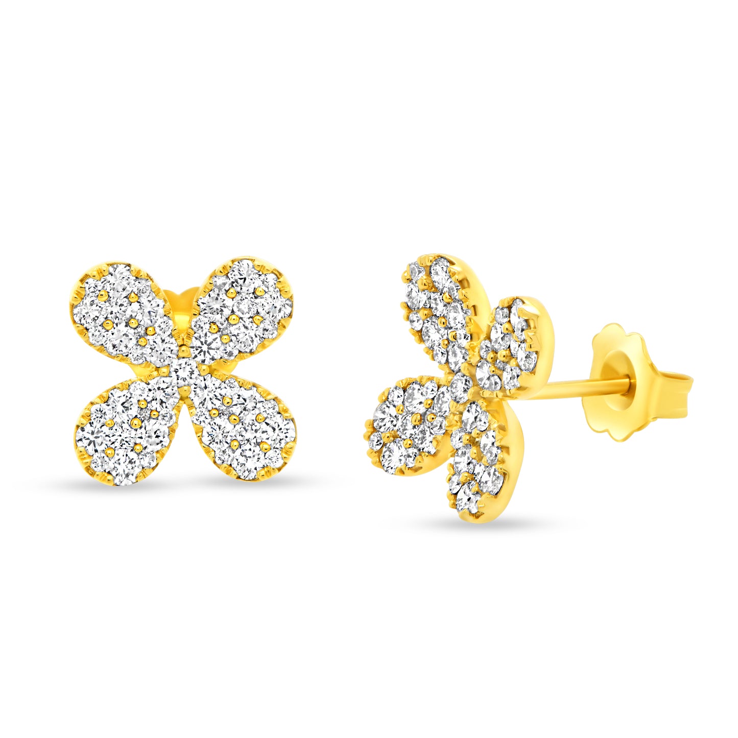 Image for Uneek Floral Earring 14K Yellow Gold ER4433PH
