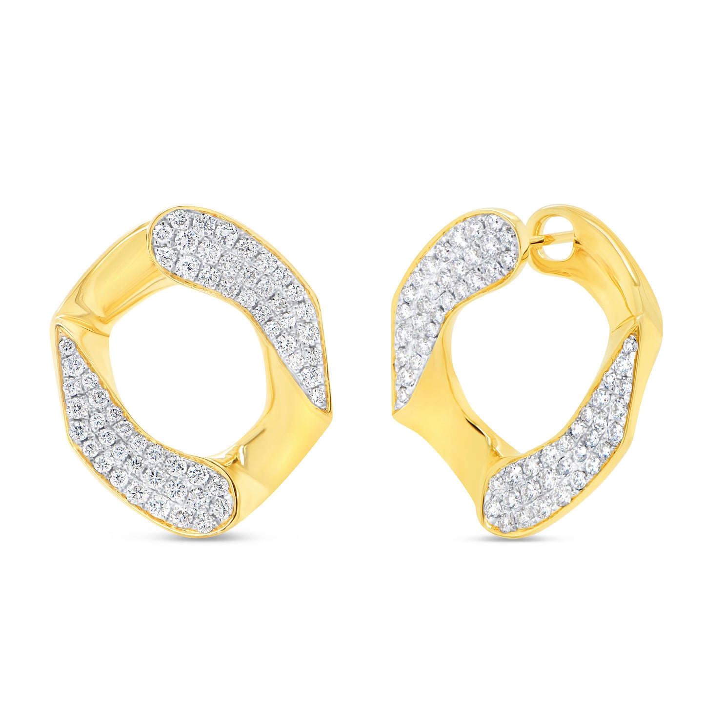 Uneek Earring 18K White & Yellow Gold ER5039