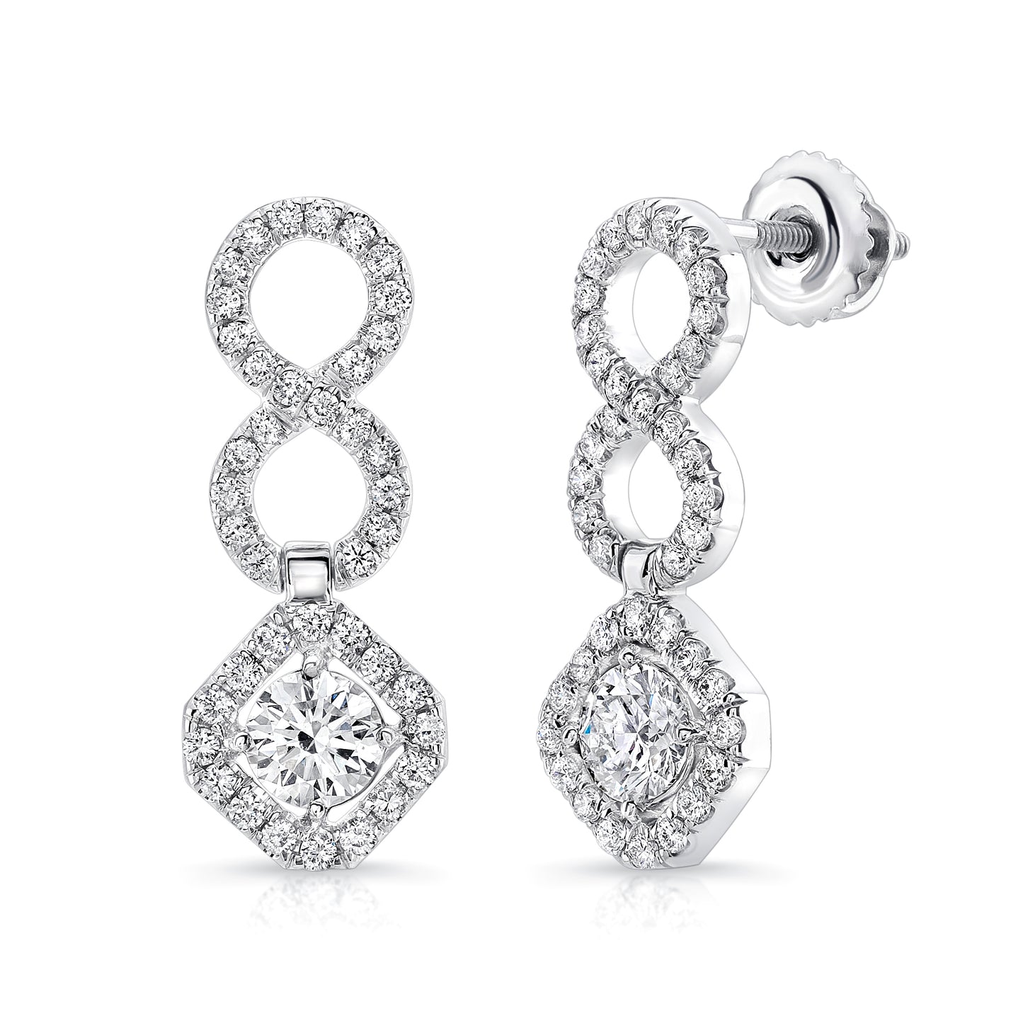 Uneek Earring 18K White Gold LVE311