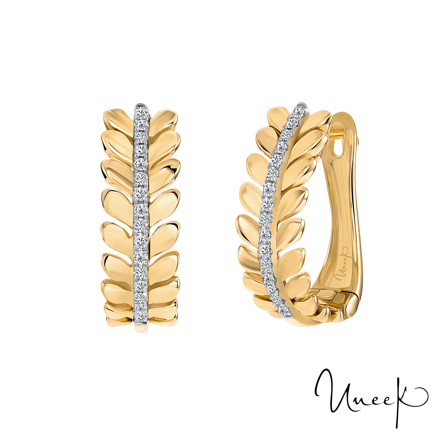 Uneek Floral Earring 14K Rose Gold LVEWQ1867R