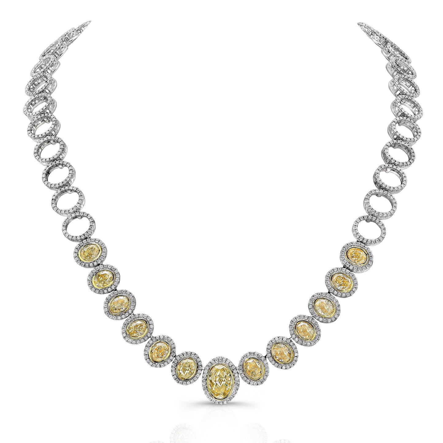 Uneek Necklace 18K White & Yellow Gold LVN680