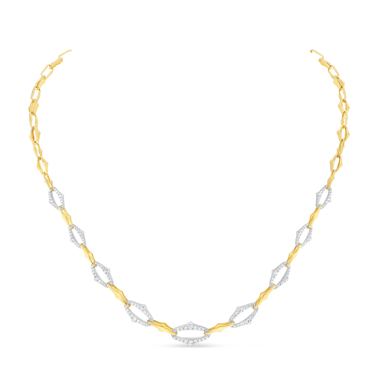 Uneek Necklace 18K White & Yellow Gold NK2177