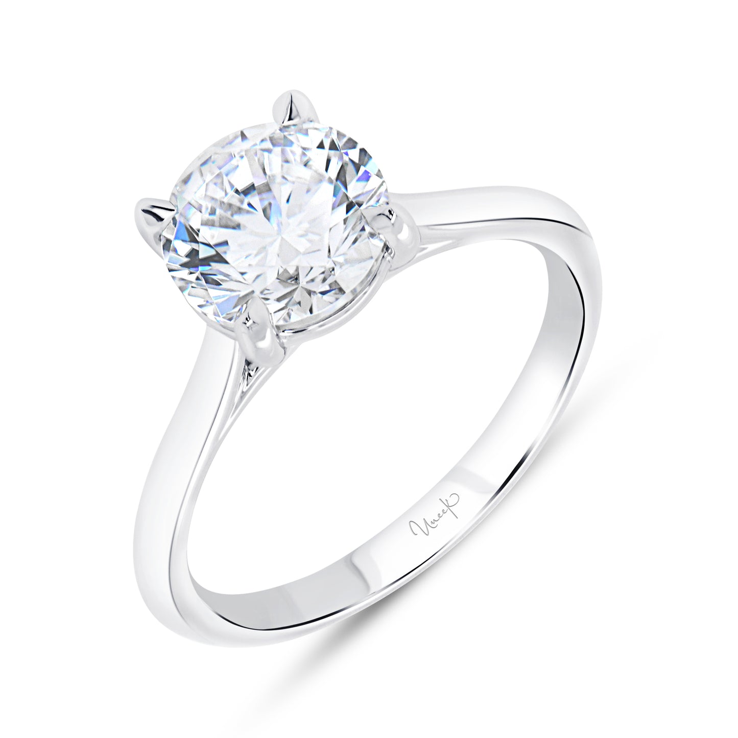 Uneek Engagement Ring 18K White Gold R1203