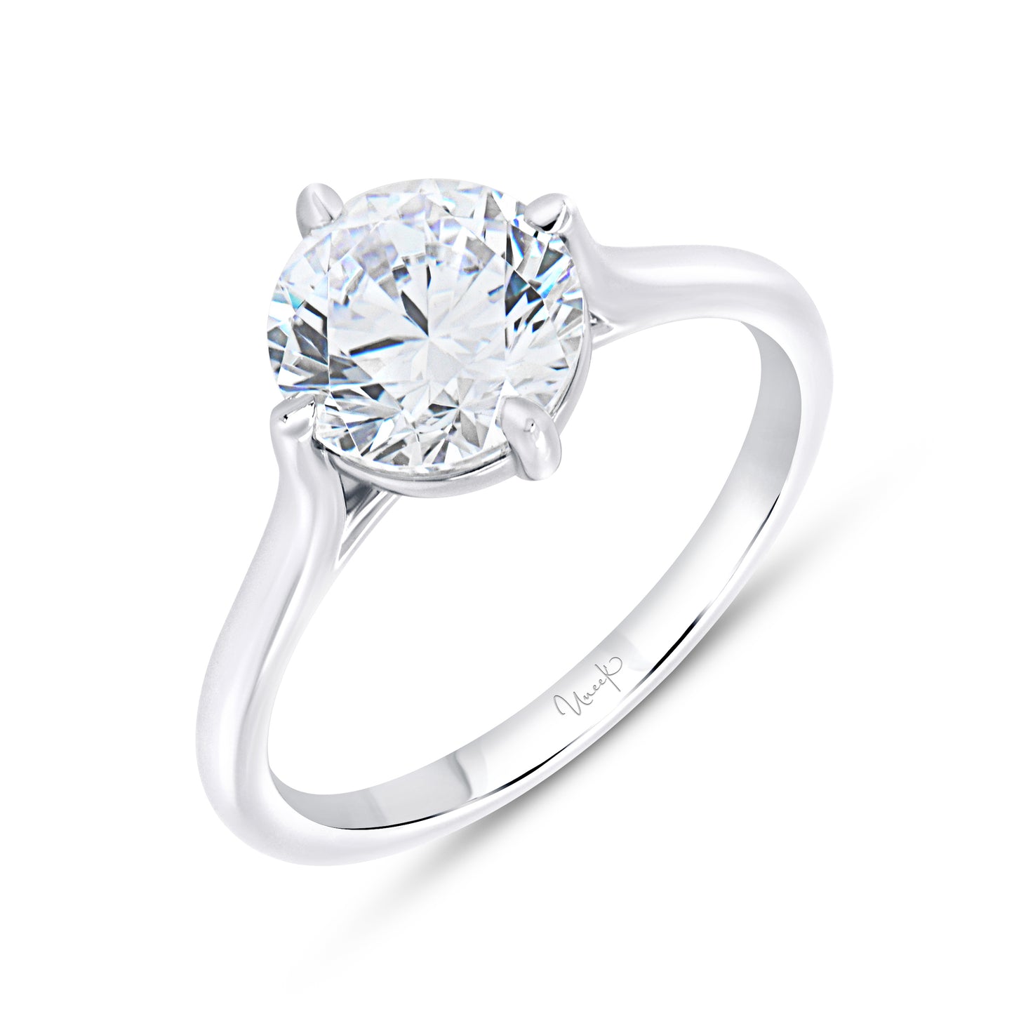 Uneek Engagement Ring 18K White Gold R1209