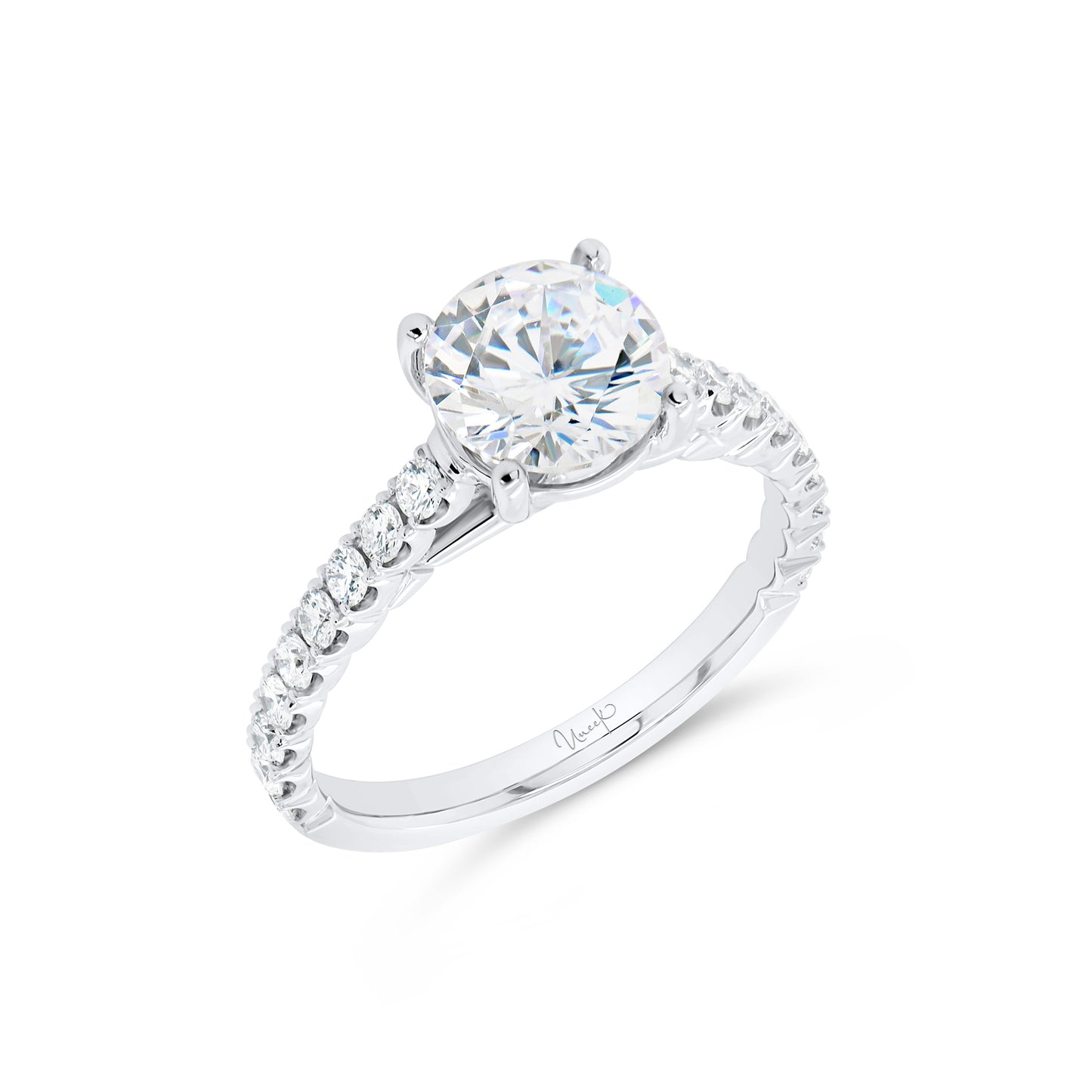 Uneek Engagement Ring 18K White Gold R2075RD