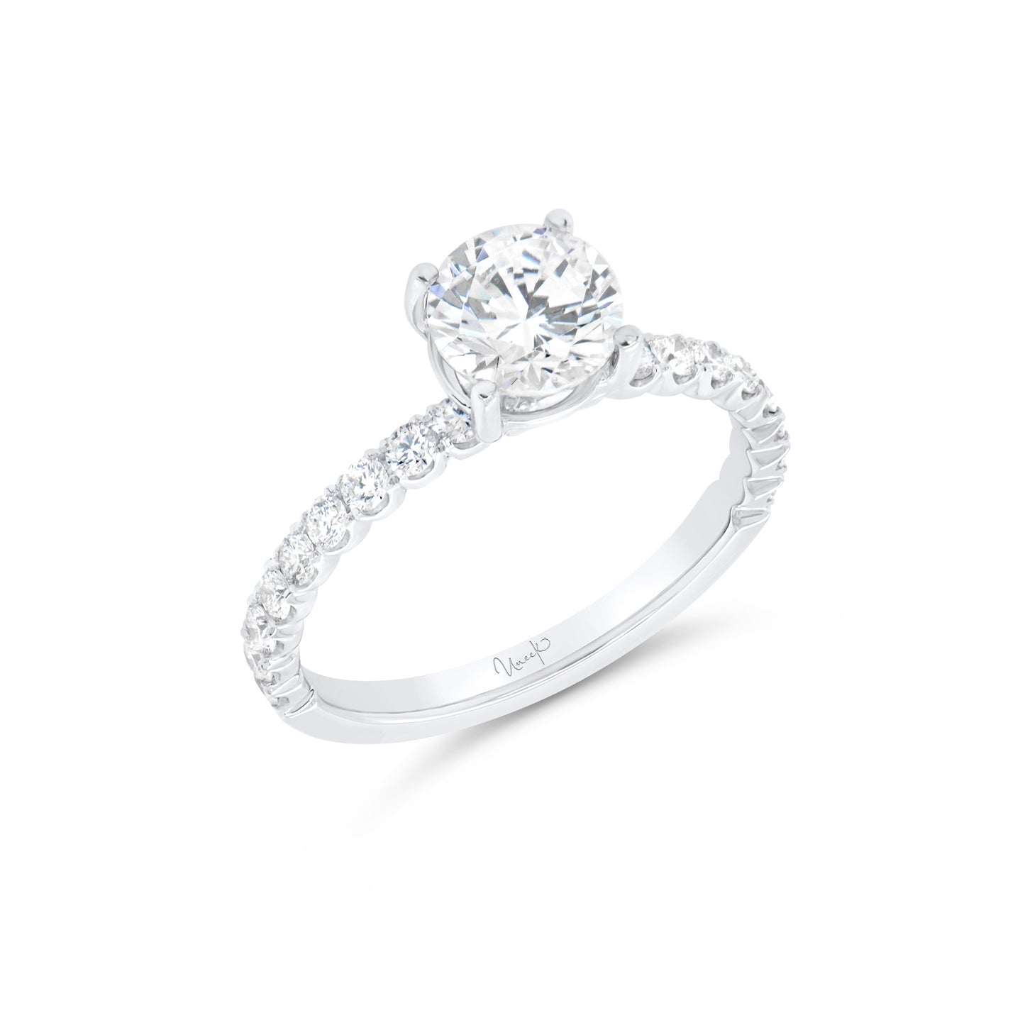 Uneek Engagement Ring 18K White Gold R2171RD