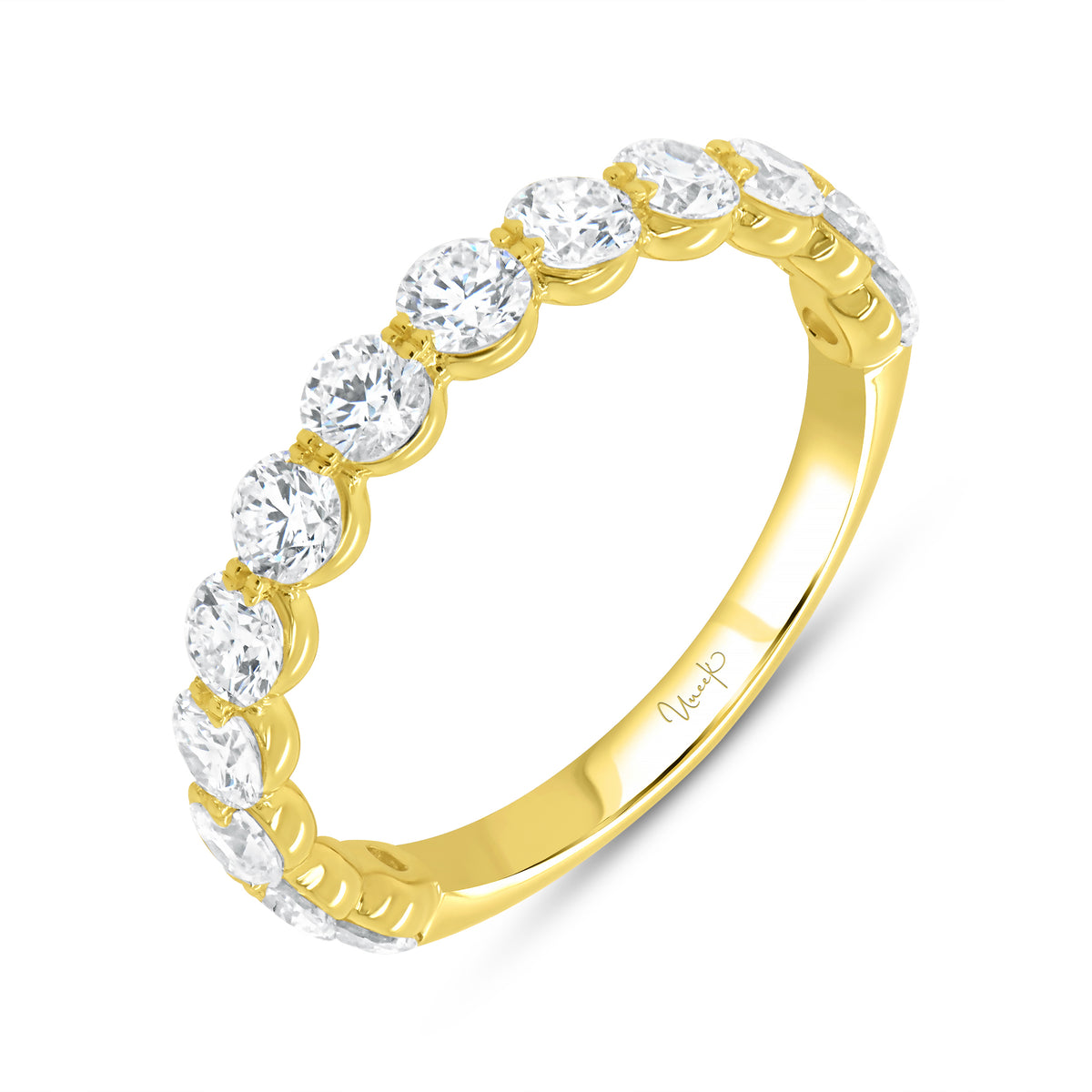 Uneek Wedding Band Ring 18K Yellow Gold RB612