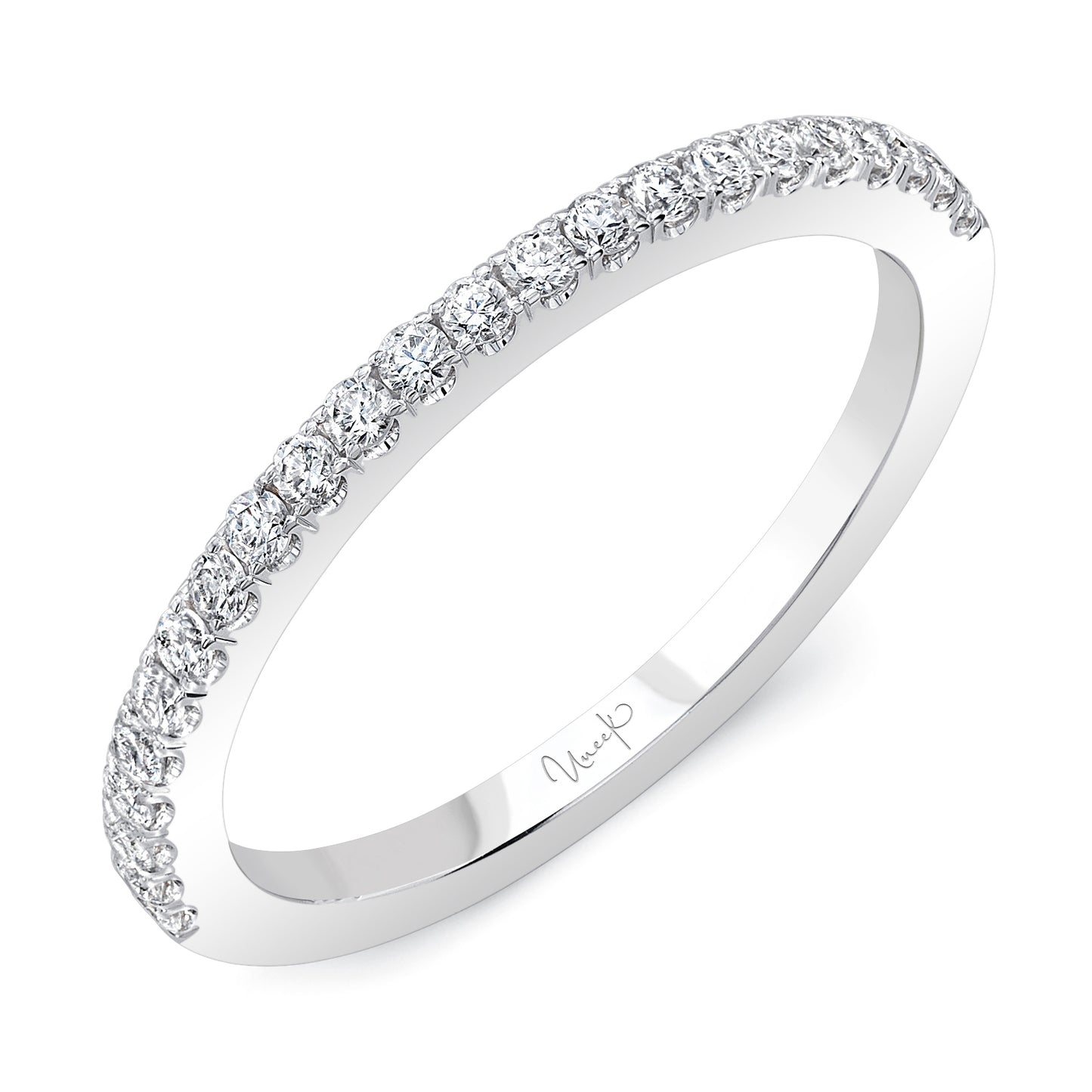 Uneek Wedding Band Ring 14K White Gold SWS185