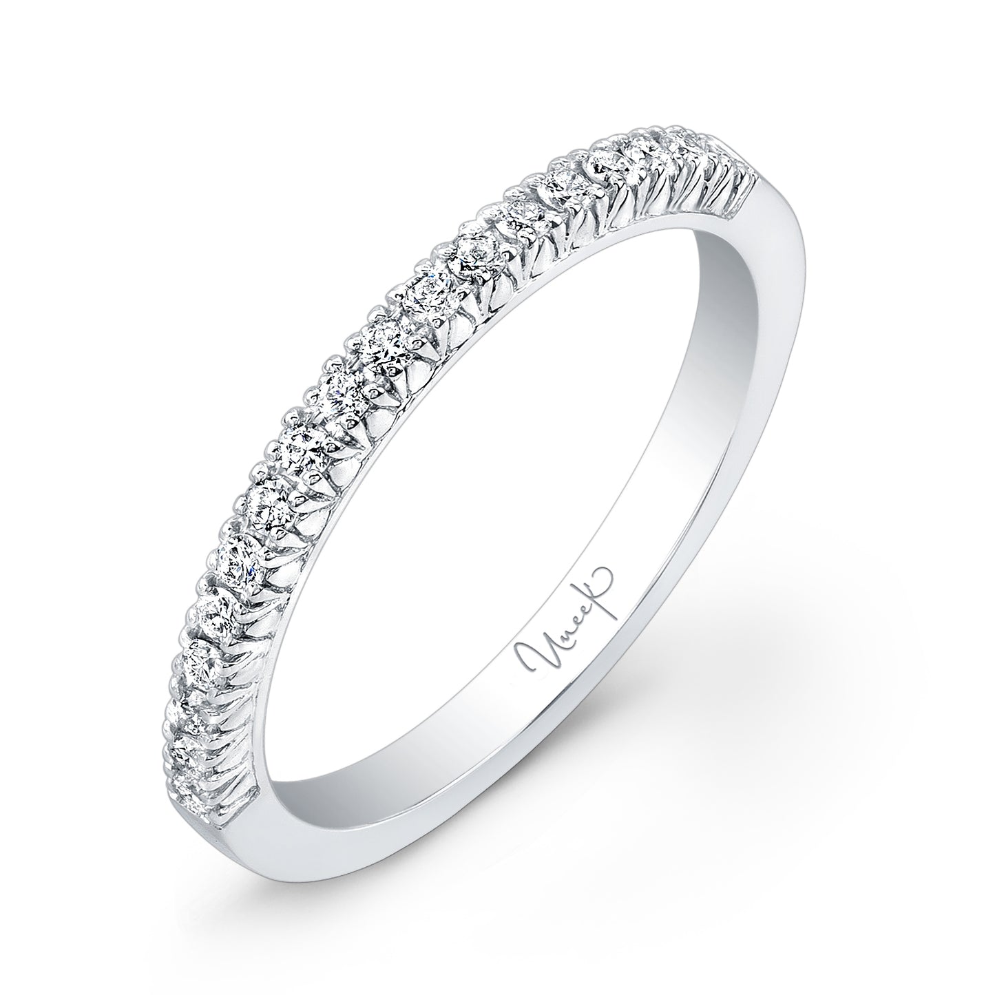 Uneek Wedding Band Ring 14K White Gold UWB019