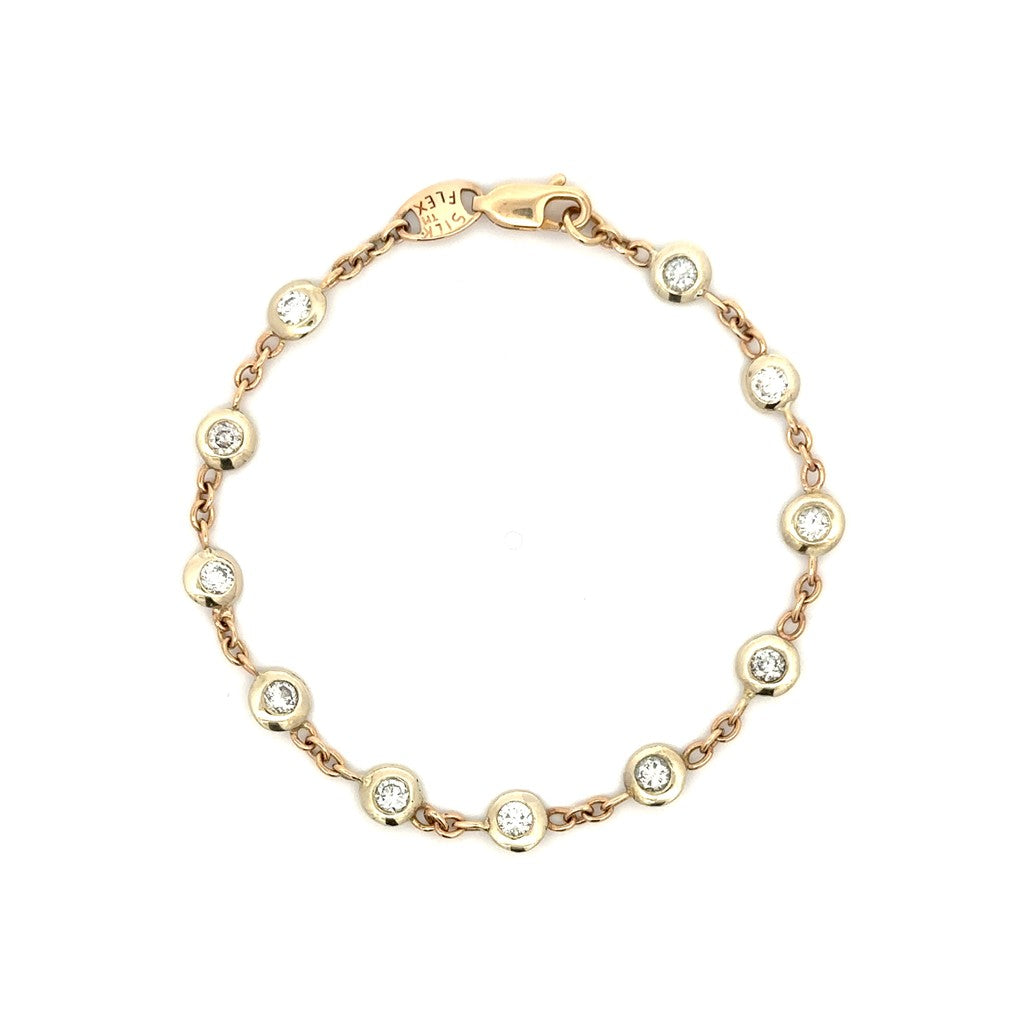 Diamonds by the Yard Bracelet in 14K Yellow Gold
