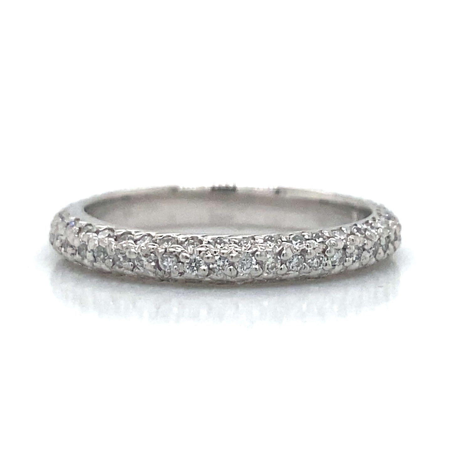 Pave Eternity Wedding Ring in Platinum