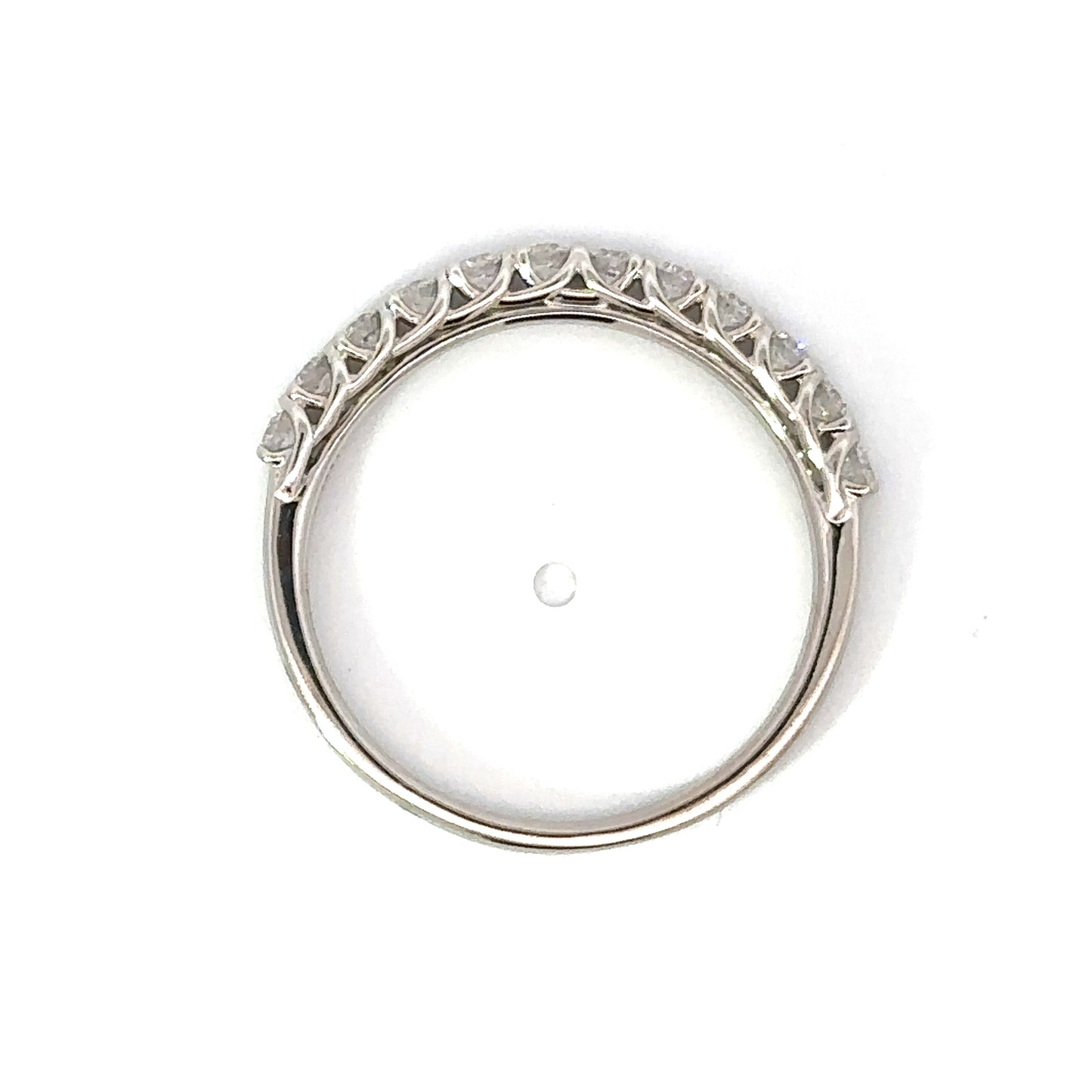 Simon G. Shared Prong Wedding Ring in 18K White Gold