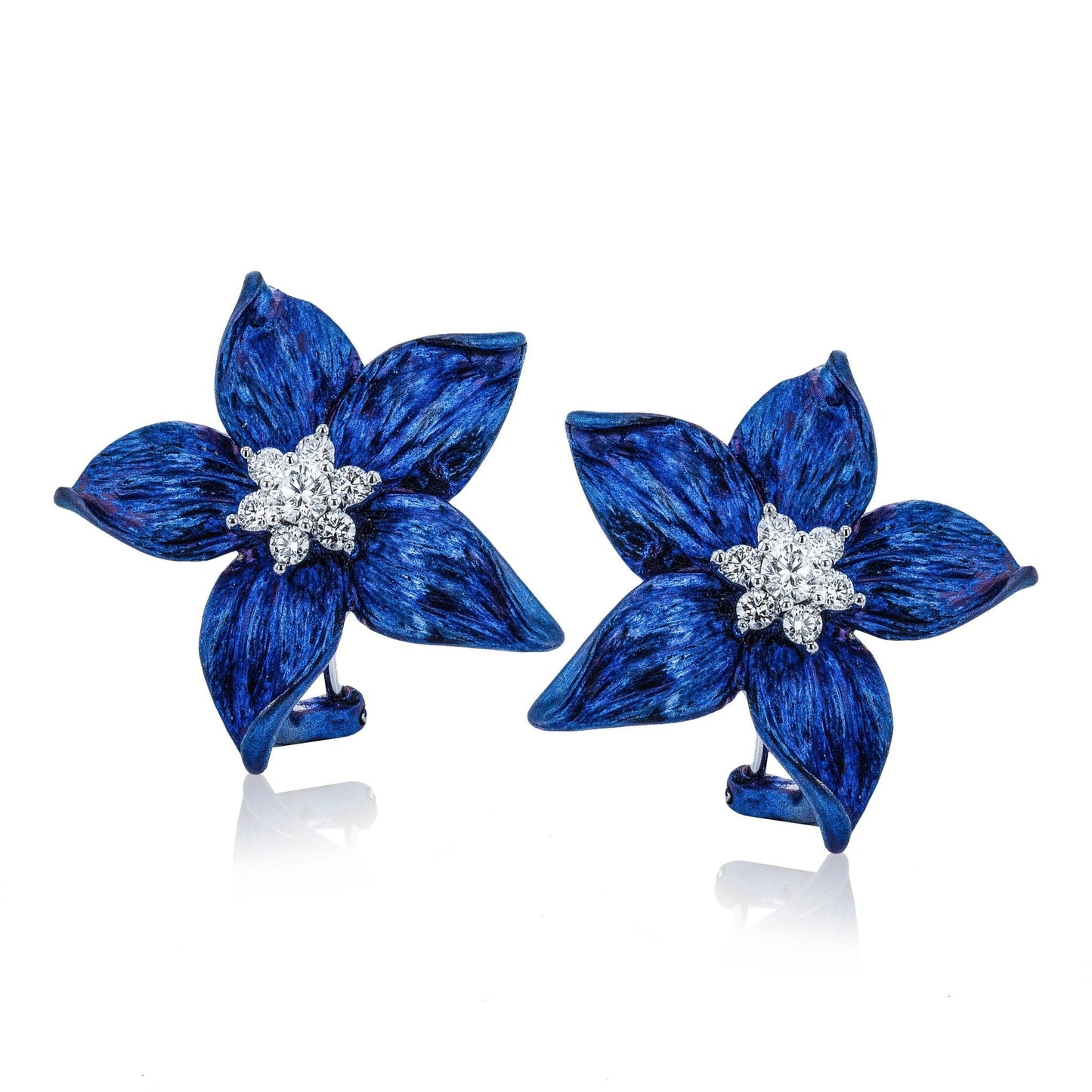 Color Earring in 18k Gold with Diamonds - Simon G. Jewelry