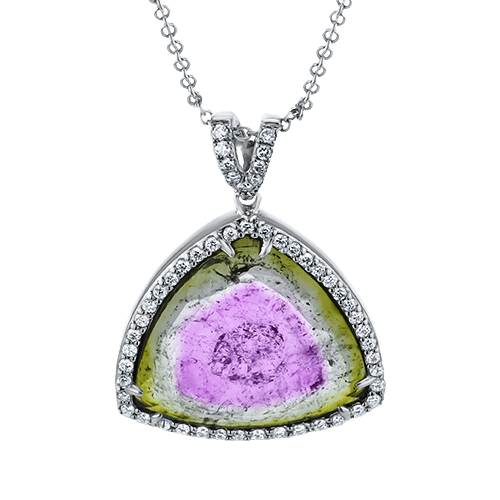 Color Pendant in 18k Gold with Diamonds