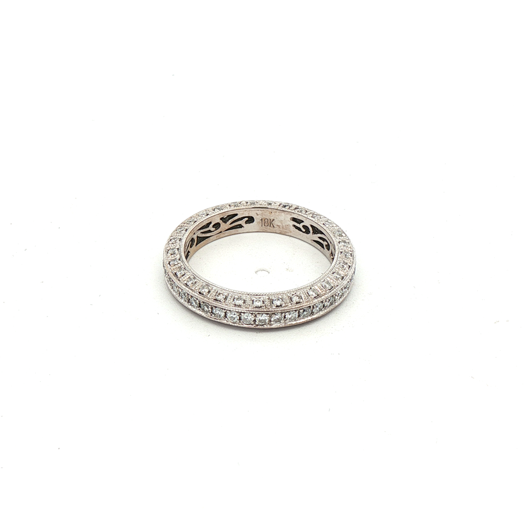 Diamond Eternity Band in 18k White Gold