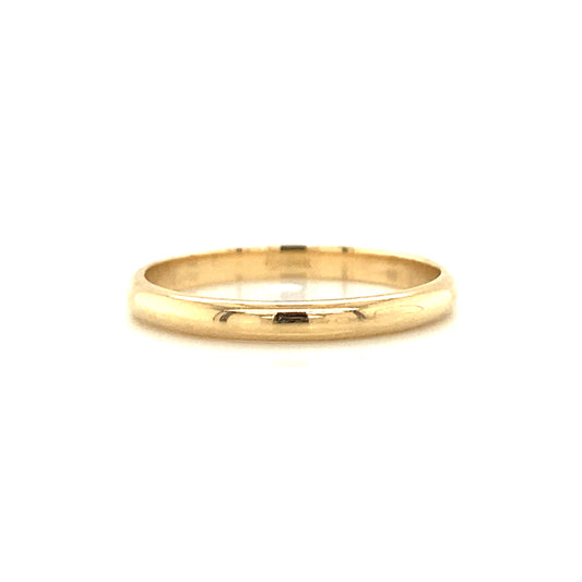 Plain Wedding Ring in 14K Yellow Gold