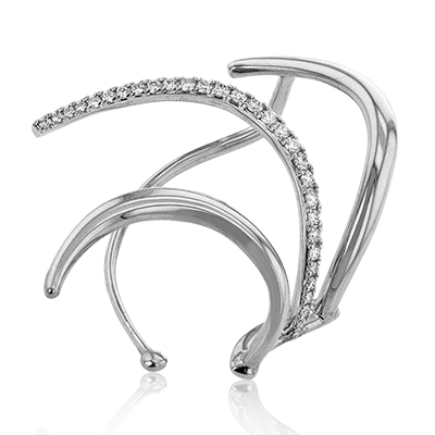 Earring in 18k Gold with Diamonds - Simon G. Jewelry