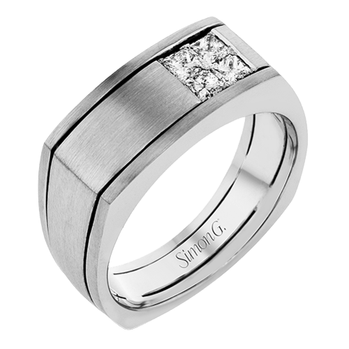 Men's Wedding Band In 14k Or 18k Gold With Diamonds - Simon G. Jewelry