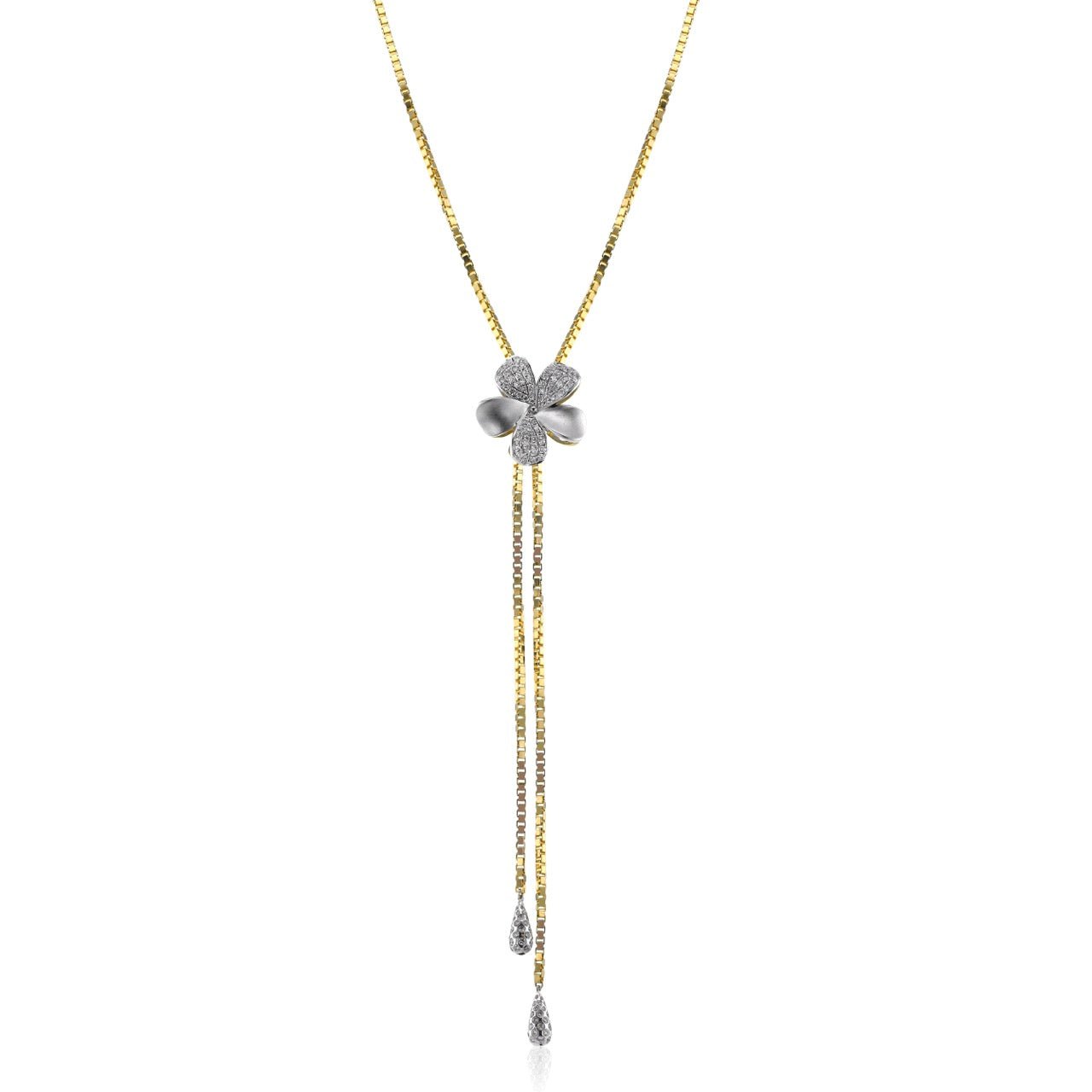 Necklace in 18k Gold with Diamonds - Simon G. Jewelry