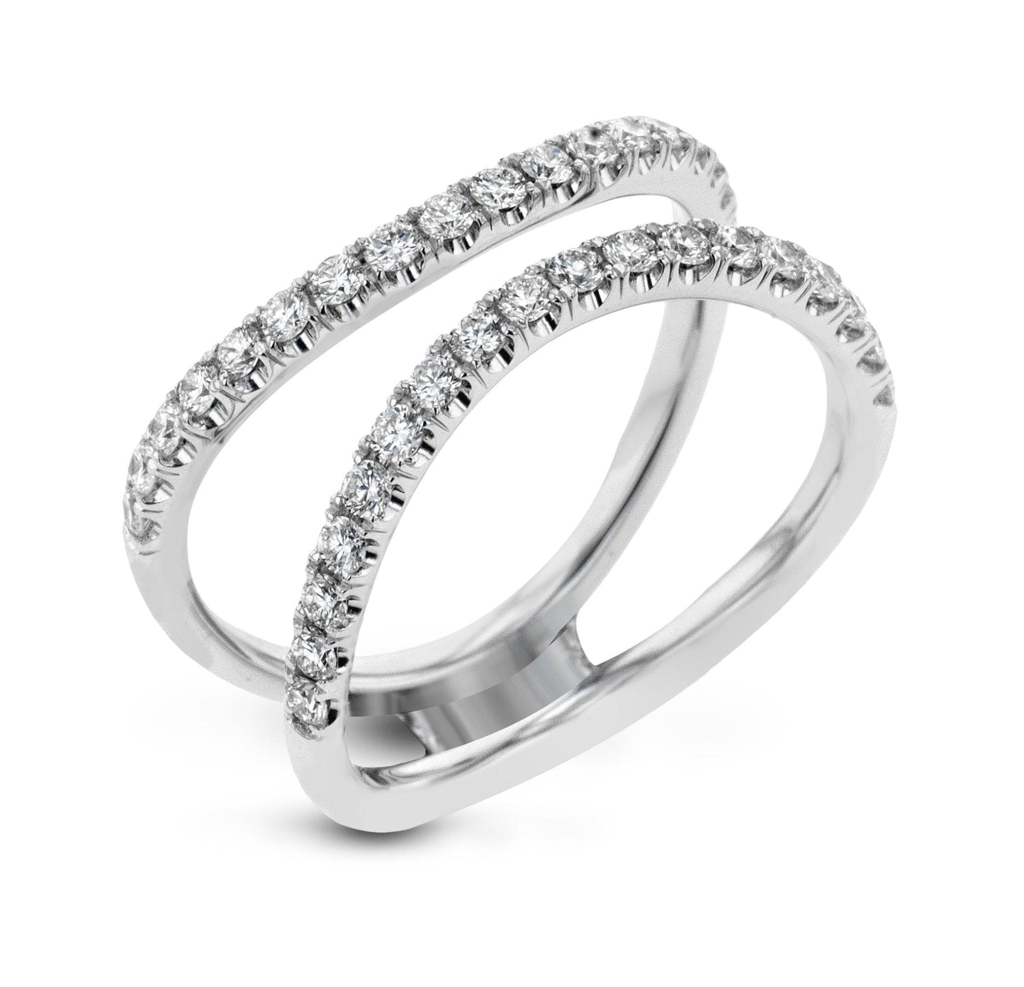 Princess-cut Engagement Ring & Matching Wedding Band in 18k Gold with Diamonds