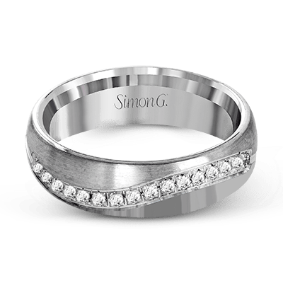 Wedding Band in 18k Gold with Diamonds